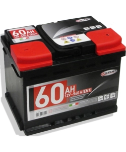 BATTERIA AUTO 60AH 12V 540A POLO POSITIVO DESTRO CASSETTA L2